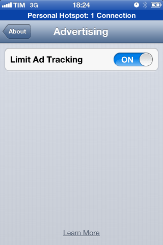 "iOS 6 iAds Opt-out"