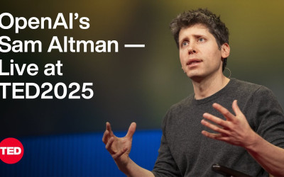 Chris Anderson interviews Sam Altman at TED 2025